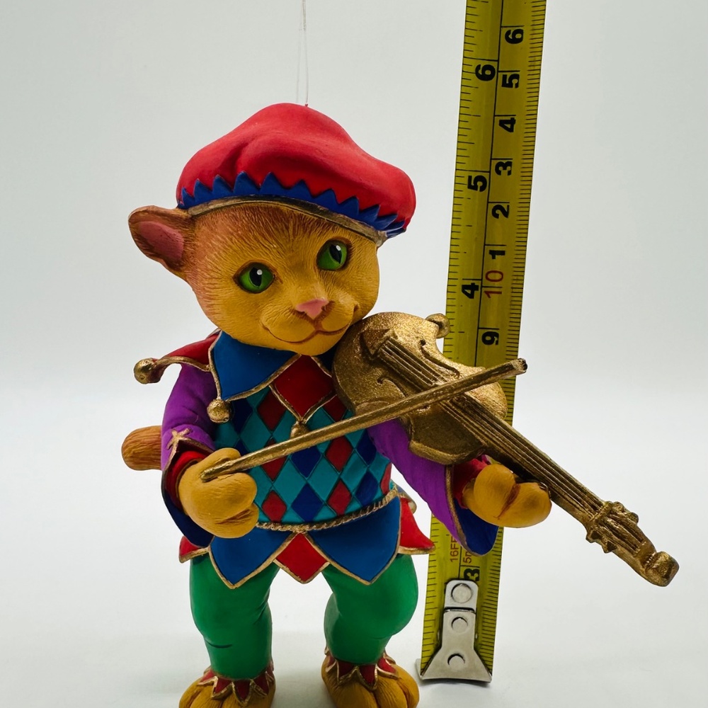 Department 56 Mother Goose Cat and The Fiddle Christmas Ornament w/Box - Picture 12 of 16